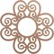 Ekena Millwork Cohen Wood Fretwork Pierced Ceiling Medallion, Wood (Paint Grade), 32"OD x 11"ID x 3/8"T CMWP32X32X0375COMF - alternate 1